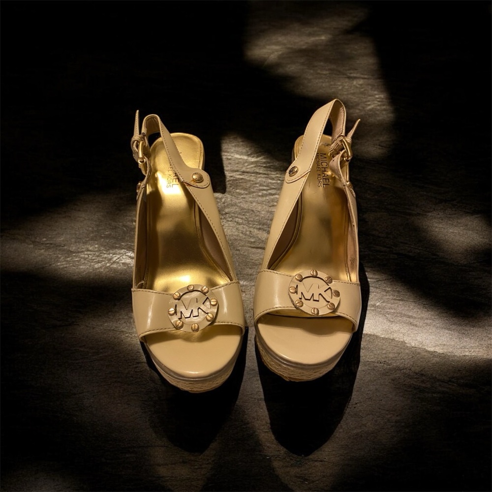 Michael Kors Beige Slingback Sandals